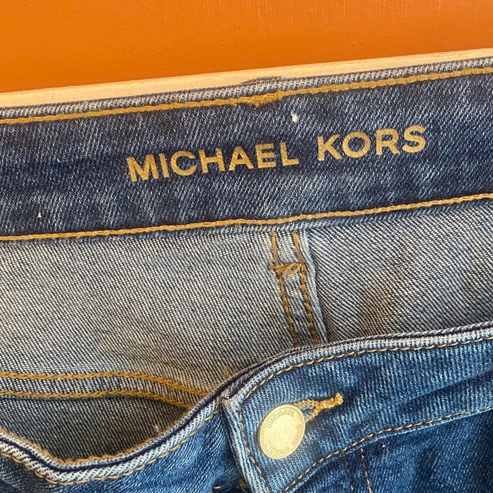Michael Kors Dark Blue Boot Cut Jeans - Picture 2 of 15